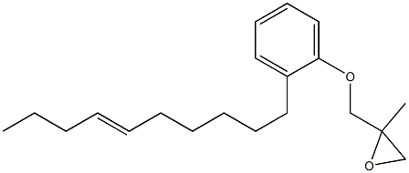 2-(6-Decenyl)phenyl 2-methylglycidyl ether Struktur