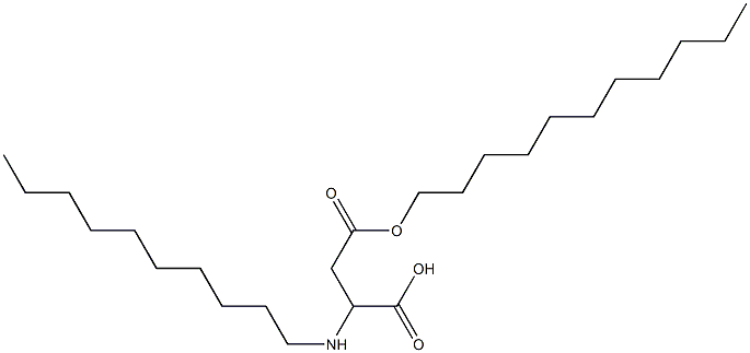 2-Decylamino-3-(undecyloxycarbonyl)propionic acid Struktur