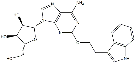 2-[2-(1H-Indol-3-yl)ethoxy]adenosine 结构式