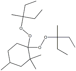 2,2,4-Trimethyl-1,1-bis(1-ethyl-1-methylpropylperoxy)cyclohexane,,结构式