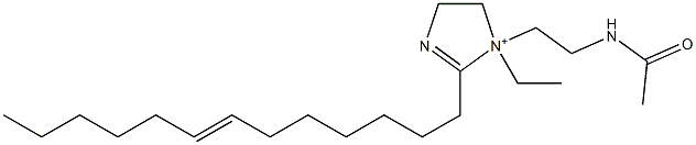 1-[2-(Acetylamino)ethyl]-1-ethyl-2-(7-tridecenyl)-2-imidazoline-1-ium Structure