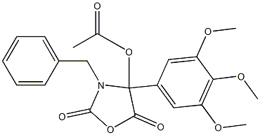 4-Acetoxy-3-benzyl-4-(3,4,5-trimethoxyphenyl)oxazolidine-2,5-dione