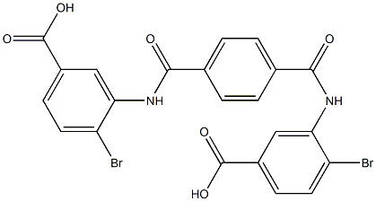 3,3'-(Terephthaloyldiimino)bis(4-bromobenzoic acid) Structure