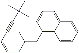 (Z)-1-(1-Naphtyl)-2,8,8-trimethyl-4-nonen-6-yne Structure
