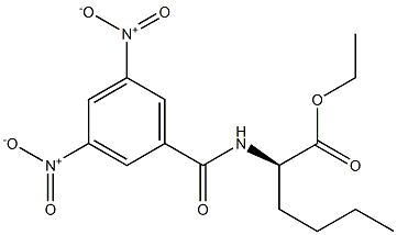 (2R)-2-[(3,5-Dinitrobenzoyl)amino]hexanoic acid ethyl ester 结构式