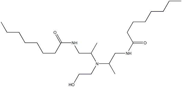 N,N'-[2-Hydroxyethyliminobis(2-methyl-2,1-ethanediyl)]bis(octanamide) Structure