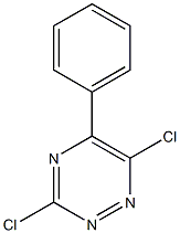 3,6-Dichloro-5-phenyl-1,2,4-triazine Structure