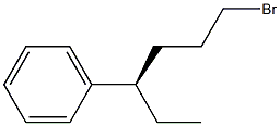 [R,(-)]-1-Bromo-4-phenylhexane Structure