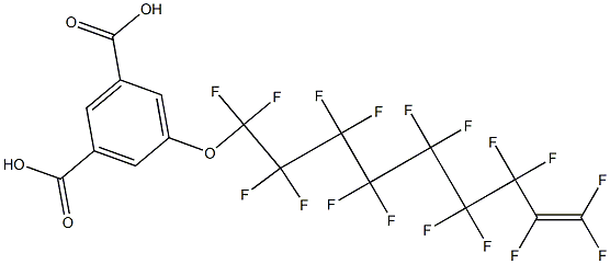 5-[(Heptadecafluoro-8-nonenyl)oxy]isophthalic acid Structure