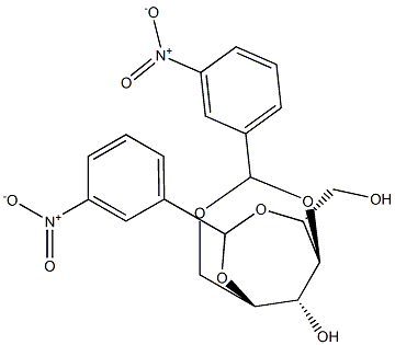 1-O,4-O:2-O,5-O-Bis(3-nitrobenzylidene)-D-glucitol Structure