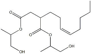 2-(3-Octenyl)succinic acid bis(2-hydroxy-1-methylethyl) ester Struktur