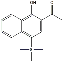2-Acetyl-4-trimethylsilyl-1-naphthol Struktur