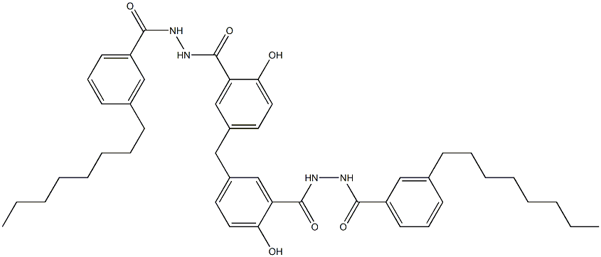  5,5'-Methylenebis[2-hydroxy-N'-(3-octylbenzoyl)benzenecarbohydrazide]