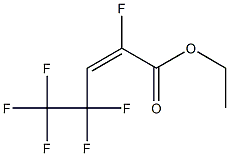 (E)-2,4,4,5,5,5-Hexafluoro-2-pentenoic acid ethyl ester Structure