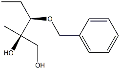 (2R,3R)-3-Benzyloxy-2-methylpentane-1,2-diol Structure