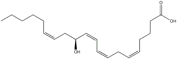 (5Z,8Z,10Z,12S,14Z)-12-Hydroxy-5,8,10,14-icosatetraenoic acid 结构式