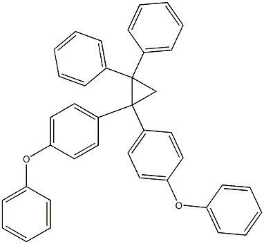 1,1-Bis(4-phenoxyphenyl)-2,2-diphenylcyclopropane Struktur