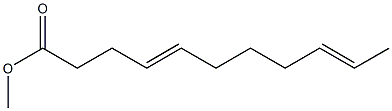 4,9-Undecadienoic acid methyl ester Struktur