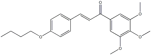4-ブトキシ-3',4',5'-トリメトキシ-trans-カルコン 化学構造式