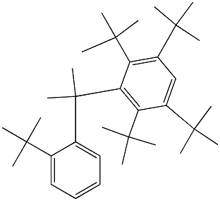 2-(2,3,5,6-Tetra-tert-butylphenyl)-2-(2-tert-butylphenyl)propane Structure