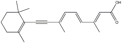 (2E,4E,6E)-3,7-Dimethyl-9-(2,6,6-trimethyl-1-cyclohexenyl)-2,4,6-nonatrien-8-ynoic acid Structure