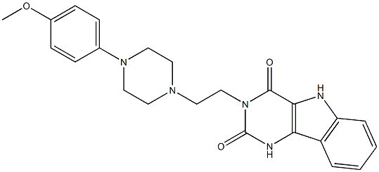 3-[2-[4-(4-Methoxyphenyl)-1-piperazinyl]ethyl]-1H-pyrimido[5,4-b]indole-2,4(3H,5H)-dione