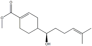 4-[(R)-1-Hydroxy-5-methyl-4-hexenyl]-1-cyclohexene-1-carboxylic acid methyl ester Struktur