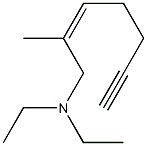 (Z)-6-Methyl-7-(diethylamino)-5-hepten-1-yne Struktur