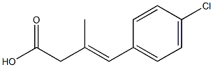 4-(p-Chlorophenyl)-3-methyl-3-butenoic acid Struktur