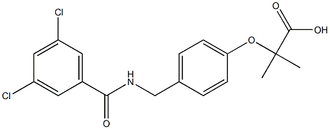 2-[4-(3,5-Dichlorobenzoylaminomethyl)phenoxy]-2-methylpropionic acid