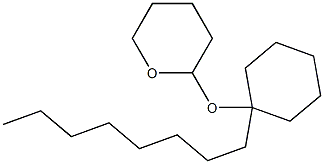 2-(1-Octylcyclohexyloxy)tetrahydro-2H-pyran Structure