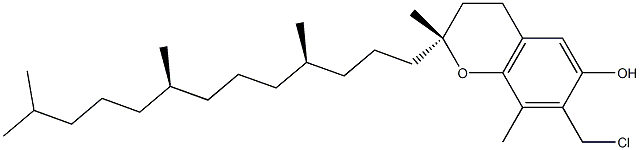 (2R)-2,8-Dimethyl-7-chloromethyl-2-[(4R,8R)-4,8,12-trimethyltridecyl]chroman-6-ol Structure