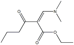 2-[(Z)-Dimethylaminomethylene]-3-oxohexanoic acid ethyl ester Structure