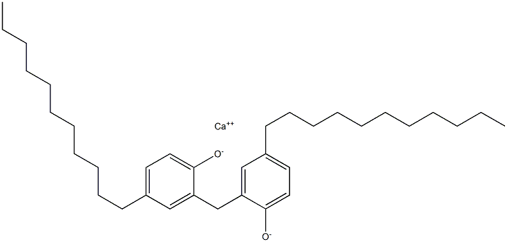 Calcium 2,2'-methylenebis(4-undecylphenoxide) Structure