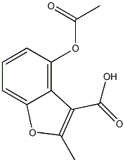4-Acetyloxy-2-methyl-3-benzofurancarboxylic acid Structure