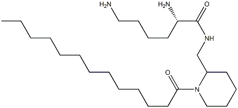 (2S)-2,6-Diamino-N-[(1-tridecanoyl-2-piperidinyl)methyl]hexanamide