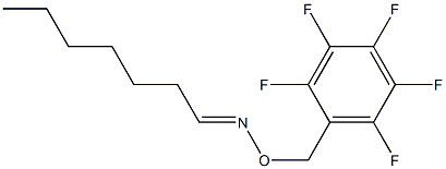 Heptanal O-[(pentafluorophenyl)methyl]oxime 结构式