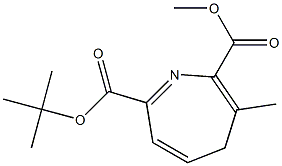 7-tert-Butoxycarbonyl-2-methoxycarbonyl-3-methyl-4H-azepine Struktur