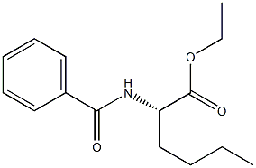 [S,(-)]-2-(Benzoylamino)hexanoic acid ethyl ester Structure