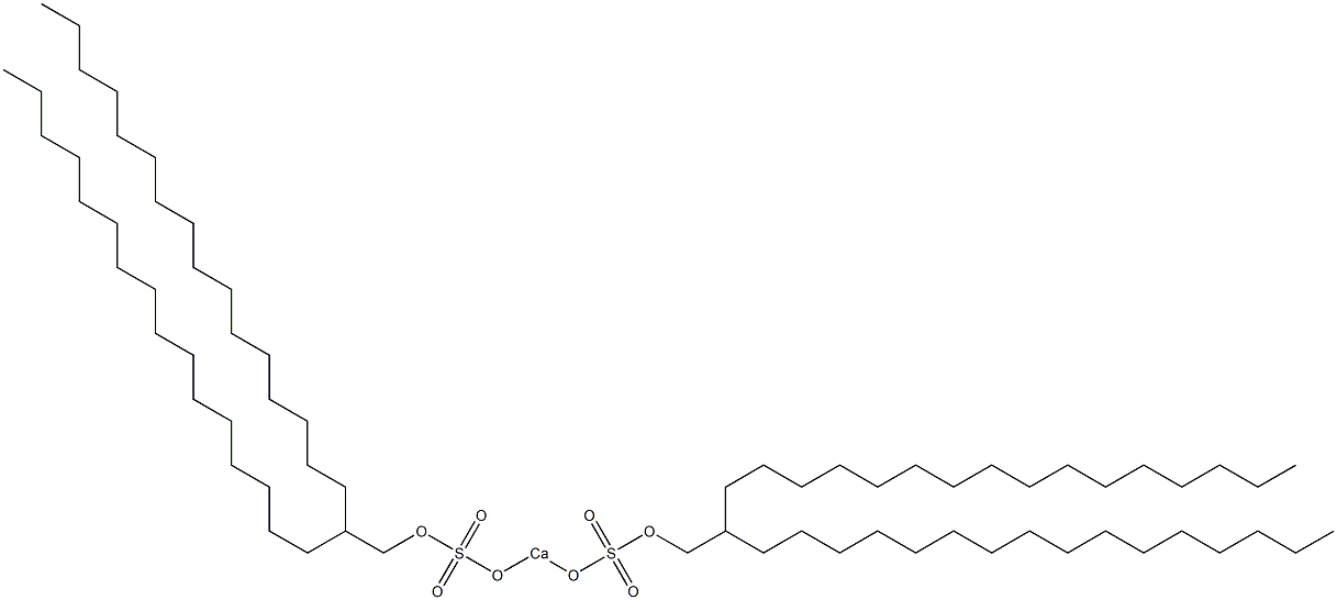 Bis(2-hexadecyloctadecyloxysulfonyloxy)calcium Structure