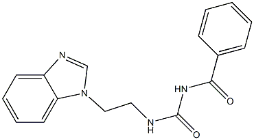 1-[2-(1H-Benzimidazol-1-yl)ethyl]-3-benzoylurea Structure