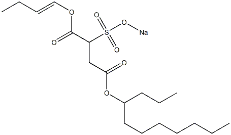 2-(Sodiosulfo)succinic acid 4-undecyl 1-(1-butenyl) ester