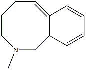 (6E)-2-メチル-1,2,3,4,5,10a-ヘキサヒドロ-2-ベンゾアゾシン 化学構造式