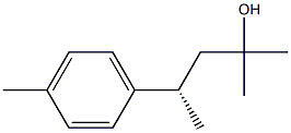 [S,(+)]-2-Methyl-4-(p-tolyl)-2-pentanol Struktur