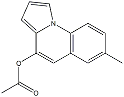 Acetic acid 7-methylpyrrolo[1,2-a]quinolin-4-yl ester Struktur
