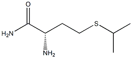 [S,(-)]-2-アミノ-4-(イソプロピルチオ)ブチルアミド 化学構造式