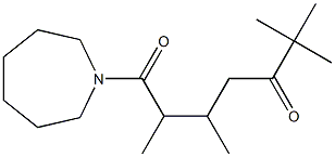 1-[(Hexahydro-1H-azepin)-1-yl]-2,3,6,6-tetramethyl-1,5-heptanedione 结构式