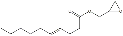 4-Decenoic acid (oxiran-2-yl)methyl ester Structure
