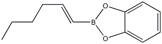 2-[(E)-1-Hexenyl]-1,3,2-benzodioxaborole Struktur