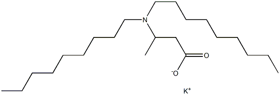 3-(Dinonylamino)butyric acid potassium salt Structure